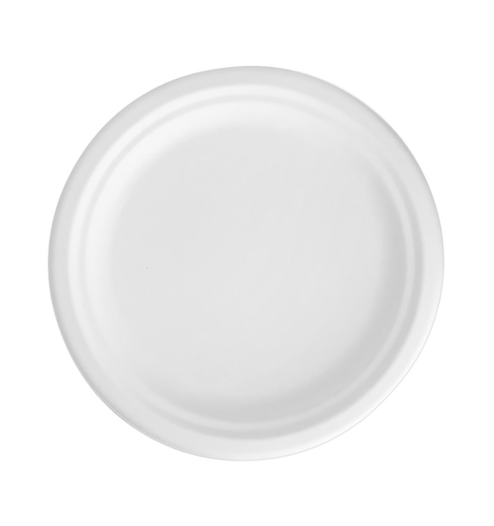 Talerz Trzciny Cukrowej Białe Ø17 cm (800 Sztuk) Talerz Trzciny Cukrowej Białe Ø17 cm (800 Sztuk)