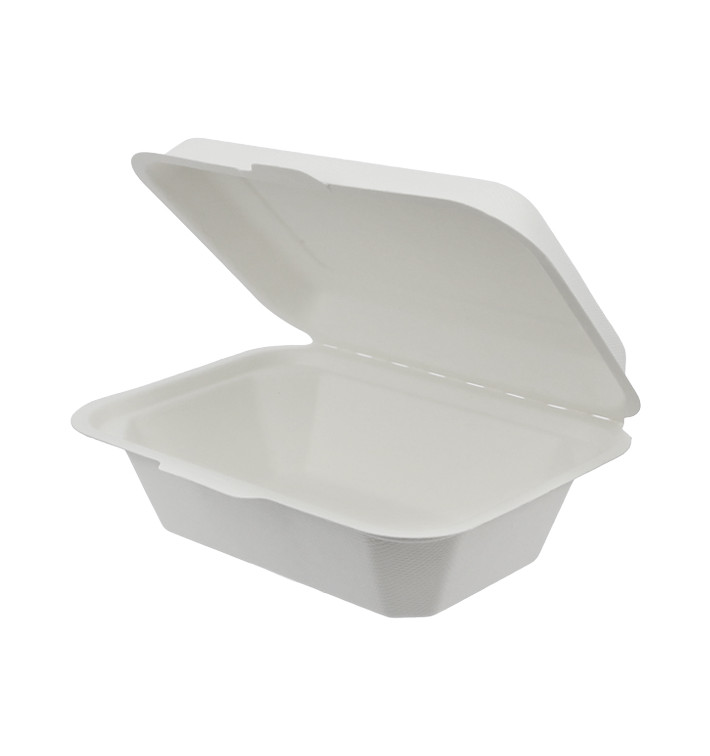 Opakowania MenuBox Trzciny Cukrowej Białe 136x182x64mm (50 Sztuk)