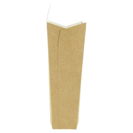 Pudełka Kraft na Frytki Duży 8,2x3,3x14,9cm (400 Sztuk)