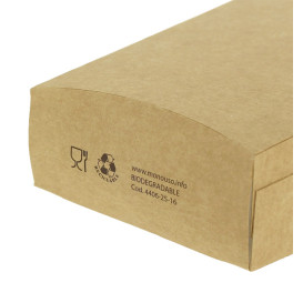 Pudełka Kraft na Frytki Duży 8,2x3,3x14,9cm (25 Sztuk)