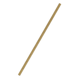Słomki Prosto Papierowe Kraft Ø6mm 21cm (100 Sztuk)