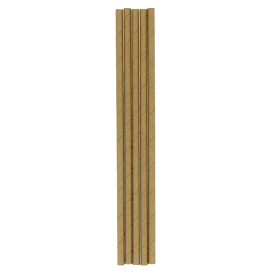 Słomki Prosto Papierowe Kraft Ø6mm 21cm (100 Sztuk)