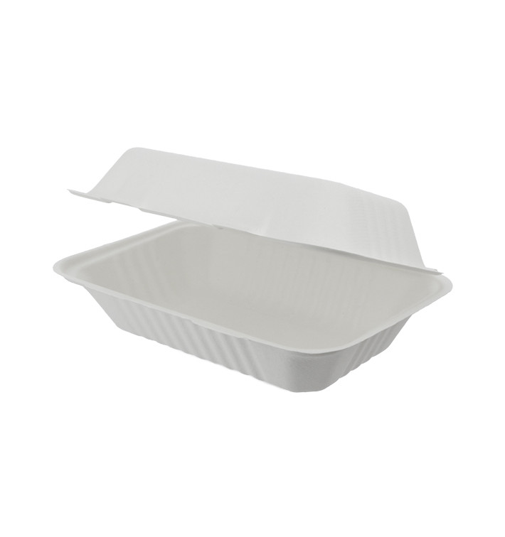 Opakowania MenuBox Trzciny Cukrowej Białe 150x220x50mm (300 Sztuk) Opakowania MenuBox Trzciny Cukrowej Białe 150x220x50mm (300 Sztuk)