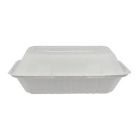 Opakowania MenuBox Trzciny Cukrowej Białe 150x220x50mm (300 Sztuk)