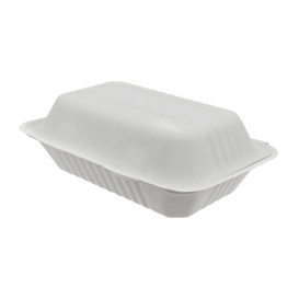 Opakowania MenuBox Trzciny Cukrowej Białe 150x220x50mm (300 Sztuk)