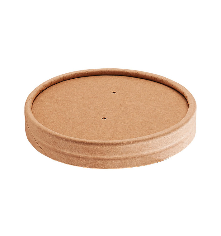 Kraft Tekturowa pokrywka do słoików kartonowych 8oz/250ml i 12oz/350ml (500 sztuk) Kraft Tekturowa pokrywka do słoików kartonowych 8oz/250ml i 12oz/350ml (500 sztuk)
