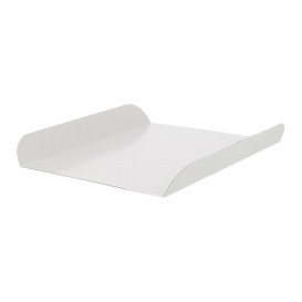 Tacki Papierowe Białe na Gofry 13,5x10cm (100 Sztuk)