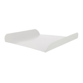 Tacki Papierowe Białe na Gofry 15x13cm (100 Sztuk)