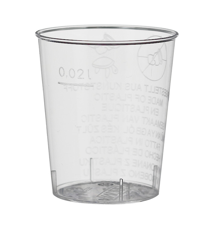 Kieliszki do Shotów Pastikowe PS 20 ml (2700 Sztuk) Kieliszki do Shotów Pastikowe PS 20 ml (2700 Sztuk)