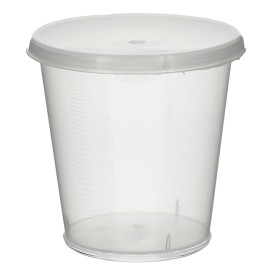 Pokrywka do Kubka z Miarka PP Przezroczyste 35ml Ø4,5cm (250 Sztuk)