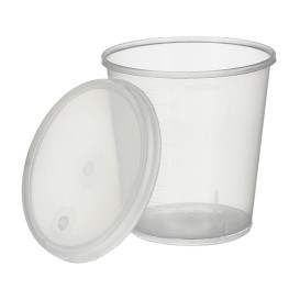 Pokrywka do Kubka z Miarka PP Przezroczyste 35ml Ø4,5cm (250 Sztuk)