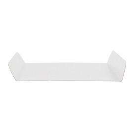 Tacki Papierowe Białe na Gofry 13,5x10cm (100 Sztuk)
