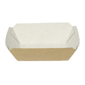 Tacki Łódki Papierowe 250ml Kraft 9,6x6,5x4,2cm (25 Sztuk)