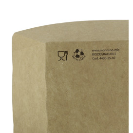 Tacki Łódki Papierowe 350ml Kraft 10,6x7,3x4,5cm (25 Sztuk)