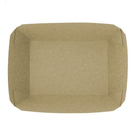 Tacki Łódki Papierowe 250ml Kraft-Kraft 9,6x6,5x4,2cm (25 Sztuk)