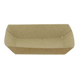 Tacki Łódki Papierowe 300ml Kraft-Kraft 11x7x3,5cm (25 Sztuk)