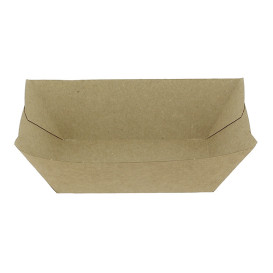 Tacki Łódki Papierowe 350ml Kraft-Kraft 10,6x7,3x4,5cm (25 Sztuk)