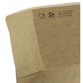 Tacki Łódki Papierowe 350ml Kraft-Kraft 10,6x7,3x4,5cm (25 Sztuk)