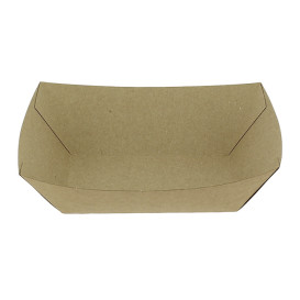 Tacki Łódki Papierowe 525ml Kraft-Kraft 12,2x8x5,5cm (25 Sztuk)