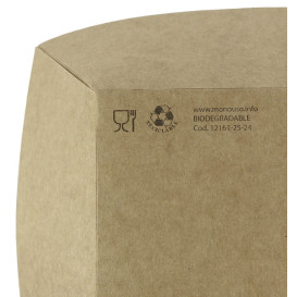 Tacki Łódki Papierowe 525ml Kraft-Kraft 12,2x8x5,5cm (25 Sztuk)