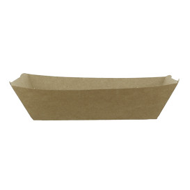 Tacki Łódki Papierowe 780ml Kraft-Kraft 15,5x9x5,5cm (25 Sztuk)