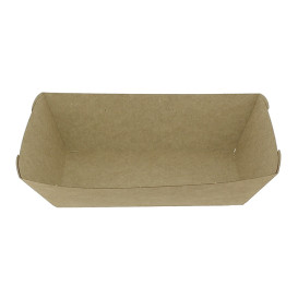 Tacki Łódki Papierowe 780ml Kraft-Kraft 15,5x9x5,5cm (25 Sztuk)