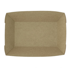 Tacki Łódki Papierowe 780ml Kraft-Kraft 15,5x9x5,5cm (25 Sztuk)