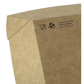 Tacki Łódki Papierowe 780ml Kraft-Kraft 15,5x9x5,5cm (25 Sztuk)