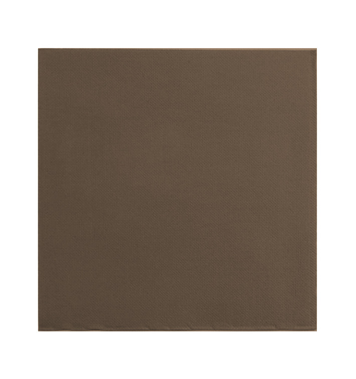 Serwetki Papierowe 2 Warstwy 25x25cm Brązowe (50 Sztuk) Serwetki Papierowe 2 Warstwy 25x25cm Brązowe (50 Sztuk)