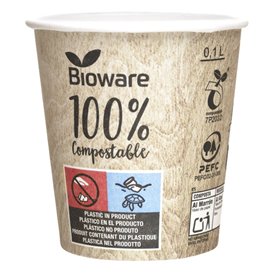Kubki Kartonowe Eco. BioWare PLA 4Oz/120ml Ø6,2cm (80 Sztuk)