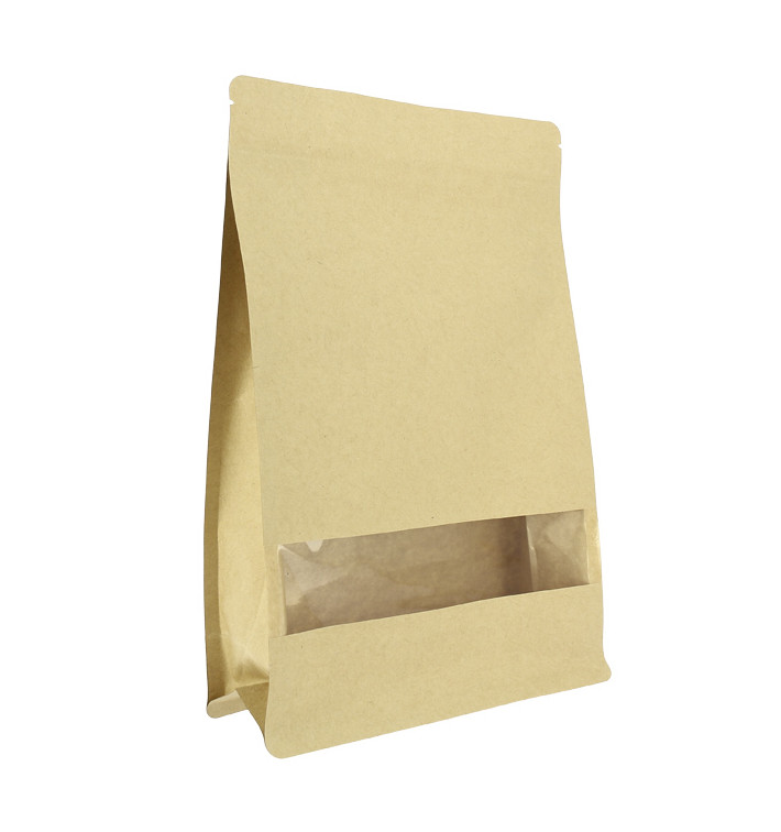 Paper Bag without Handle Kraft and Window 12+6x23,5cm (500 Sztuk) Paper Bag without Handle Kraft and Window 12+6x23,5cm (500 Sztuk)