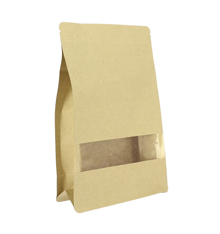 Paper Bag without Handle Kraft and Window 12+6x23,5cm (500 Sztuk) Paper Bag without Handle Kraft and Window 12+6x23,5cm (500 Sztuk)