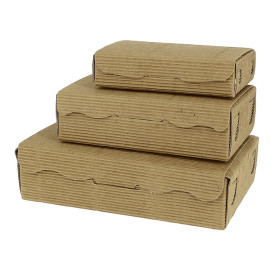 Pudełka na Czekoladki i Cukierki Kraft 20x13x5,5cm 1000g (500 Sztuk)