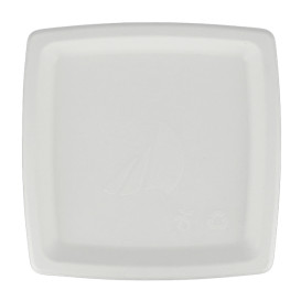Talerz Kwadratowi Trzciny Cukrowej Białe 170mm (1000 Sztuk)