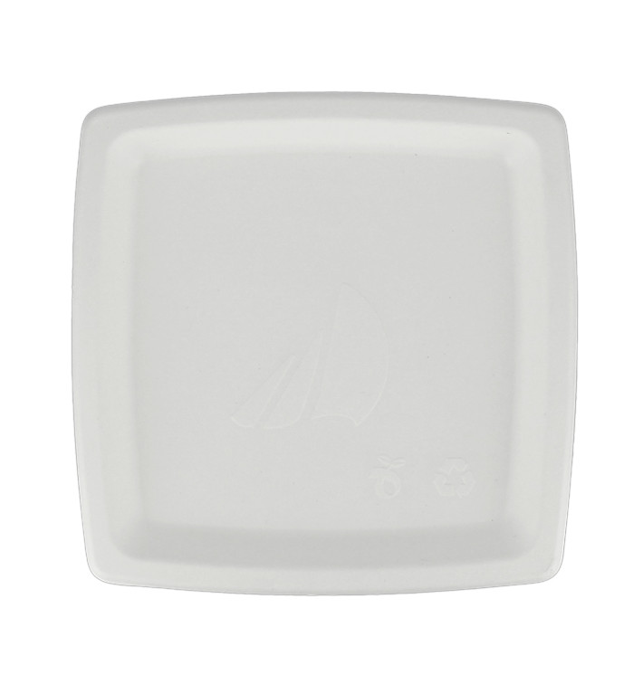 Talerz Kwadratowi Trzciny Cukrowej Białe 170mm (1000 Sztuk) Talerz Kwadratowi Trzciny Cukrowej Białe 170mm (1000 Sztuk)