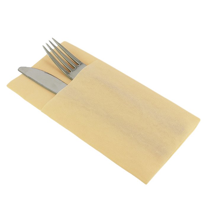 Serwetki Kieszeń na Sztućce Airlaid Beżowy 40x40cm (480 Sztuk) Serwetki Kieszeń na Sztućce Airlaid Beżowy 40x40cm (480 Sztuk)