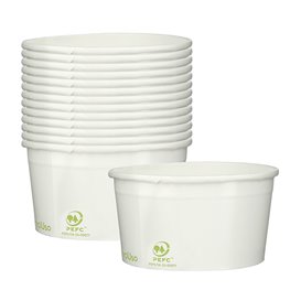 Miseczka Papierowa na Lodi Ekologiczne 140ml (60 Sztuk)