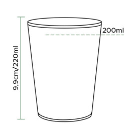 Kubki Plastikowe PP Białe 220ml (100 Sztuk)