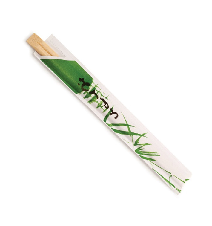 Pałeczki Chińskie Bambusowe sowe w Papierku 200mm Pałeczki Chińskie Bambusowe sowe w Papierku 200mm