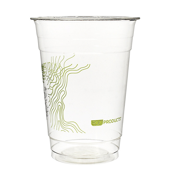 Kubki Skrobia Kukurydziana PLA "Green Stripe" 470ml (1.000 Sztuk) Kubki Skrobia Kukurydziana PLA "Green Stripe" 470ml (1.000 Sztuk)