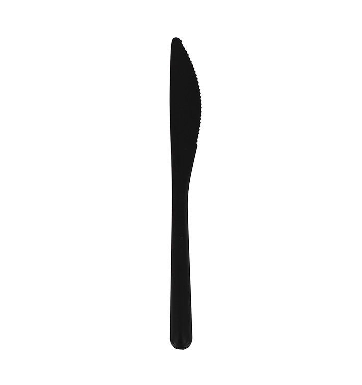 Nóż wielokrotnego użytku Mineral PP "Herkules" Czarny 185mm (50 Sztuk) Nóż wielokrotnego użytku Mineral PP "Herkules" Czarny 185mm (50 Sztuk)