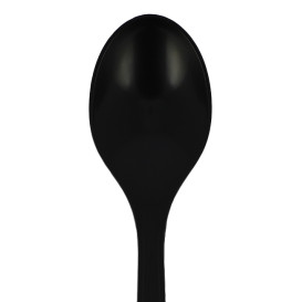 Łyżka wielokrotnego użytku Mineral PP "Herkules" Czarny 185mm (50 Sztuk)