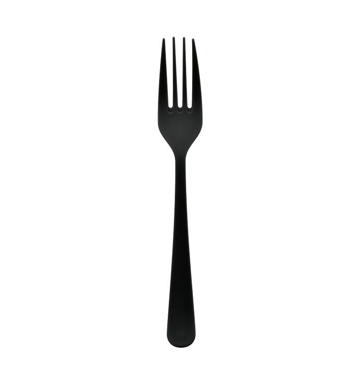 Widełki wielokrotnego użytku Mineral PP "Gaia" Czarny 190mm (600 Sztuk) Widełki wielokrotnego użytku Mineral PP "Gaia" Czarny 190mm (600 Sztuk)