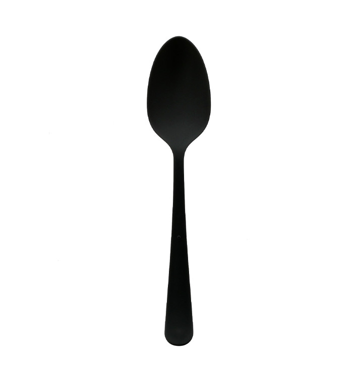 Łyżka wielokrotnego użytku Mineral PP "Gaia" Czarny 190mm (100 Sztuk) Łyżka wielokrotnego użytku Mineral PP "Gaia" Czarny 190mm (100 Sztuk)