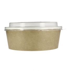 Miski Papierowe Kraft z Pokrywką PP 33Oz/1000ml (25 Sztuk)