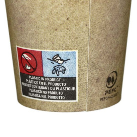 Kubki Papierowe 4Oz/120ml Kraft Ø6,2cm (80 Sztuk)