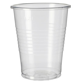 Przezroczysty PP Kubki 240ml + Travel Pokrywka PS Ø7,4cm (1.000 sztuk)