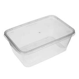 Miski Plastikowe Prostokątny z pokrywą PP 1.000ml (300 Sztuk)