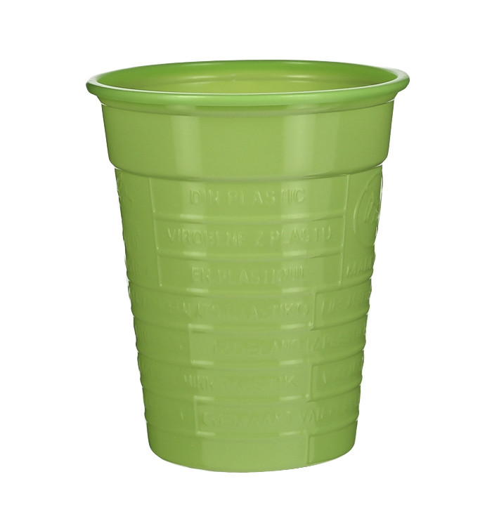 Kubki Plastikowe PS Zielony Limonka 200ml Ø7cm (50 Sztuk) Kubki Plastikowe PS Zielony Limonka 200ml Ø7cm (50 Sztuk)