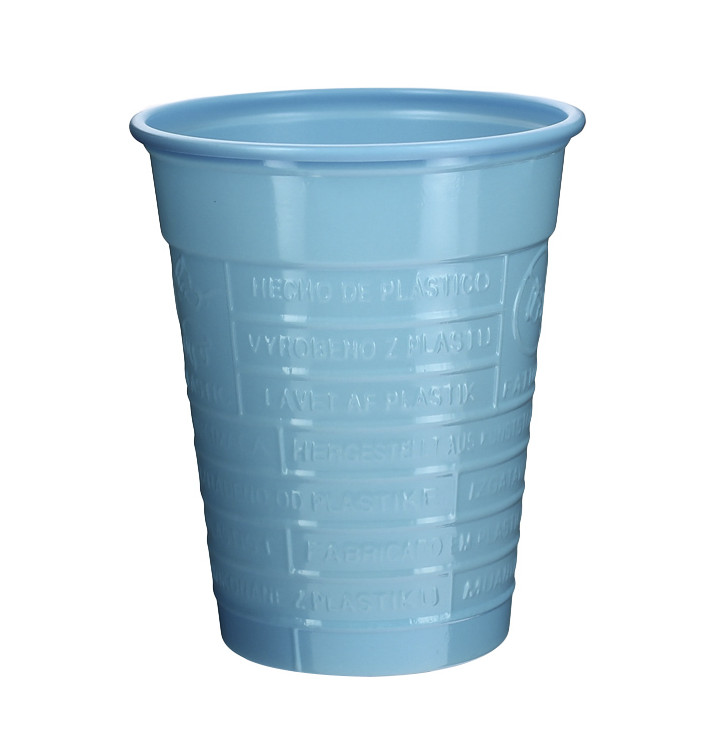 Kubki Plastikowe PS Niebieski Światło 200ml Ø7cm (50 Sztuk) Kubki Plastikowe PS Niebieski Światło 200ml Ø7cm (50 Sztuk)